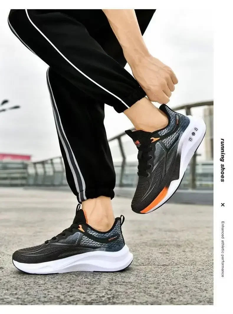 Men’s Lightweight Running & Walking Sneakers – Breathable Lace-Up